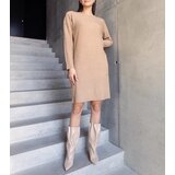 Gemre Beige Midi Dress with Shine Kadyra Cijene
