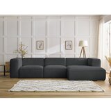 Bobochic Paris Tamno siva kutna garnitura od bouclé tkanine (s desnim kutom) Zephyr – | shoptok.hr