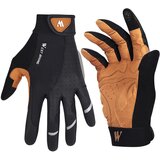 AVIZAR Dvobarvne crno-rjave taktilne športne rokavice WEST BIKING - XS, (20763727) | Shoptok.si