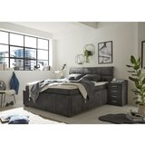 Modante POSTELJA Z VZMETNICO 180 cm x 200 cm , tekstil temno siva | Shoptok.si