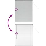  Zavjesa za prozor sa zavjesama Srebrna 105 x 130 cm Aluminij | shoptok.hr