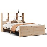  Knjižna postelja brez vzmetnice 135x190 cm trdna borovina, (21653667) | Shoptok.si