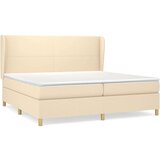  S oprugama i madracem krem 200 x 200 cm od tkanine | shoptok.hr