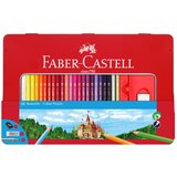Faber-Castell Barvni svinčniki 48 barv + 4 dodatki za kovinske škatle cene