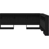  Skladiščni naslon Črna Orehovina 140 cm Konstruiran les, (5000142453) | Shoptok.si