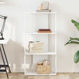  Regal za knjige s 3 razine bijeli 60x30x120cm konstruirano drvo | shoptok.hr