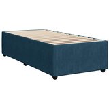 Box spring krevet s madracem plavi 90x190 cm baršunasti | shoptok.hr