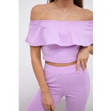 Kesi Set with a ruffle in purple color | shoptok.hr