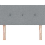 vidaXL LED čelo z gumbi svetlo sivo 90 cm blago | Shoptok.si
