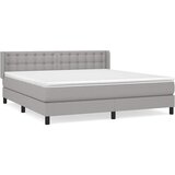  Krevet s oprugama i madracem svjetlosivi 180x200 cm od tkanine | shoptok.hr