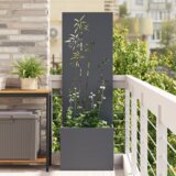 vidaXL Vrtni Sadič s Dekorativnom Pločom Antracitno siva 50 x 140 cm | shoptok.hr