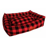 Pet Line krevet sa jastukom s 65x50 crveni karo Cene