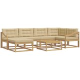  Set vanjskih sofa 7 kom. Bijela i bež | shoptok.hr