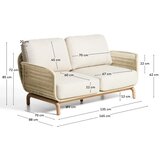 Kave Home Bež oblazinjen vrtni kavč Alipa – | Shoptok.si