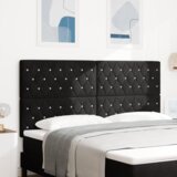  LED vzglavje z LED lučmi Diamantni z vzglavjem Črna 90 cm Žamet, (5000044019) | Shoptok.si