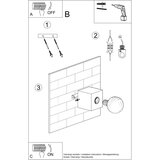  Stenska svetilka ARIZ beton, (21626760) | Shoptok.si