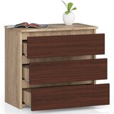 AKORD KOMODA CL3 3SZ CLP DĄB SONOMA / WENGE, (21702801) | Shoptok.si