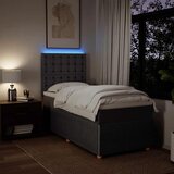  Krevet s oprugama i madracem smeđesivi 80x200 cm od tkanine | shoptok.hr