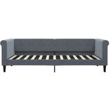 vidaXL Raztegljiva postelja temno siva 90x200 cm žamet | Shoptok.si