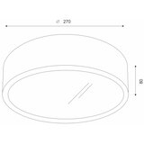  Brilagi - LED plafonsko svetlo CARVALHO 1xE27/60W/230V hrast/orah prečnik 27 cm | Eponuda.com