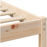 vidaXL krevetna konstrukcija smeđa 90 x 190 cm čvrsta borova drva | shoptok.hr