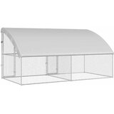  Kavez za piliće 2 pcs Srebrno 400 x 200 x 200 cm Cinkani čelik | Eponuda.com