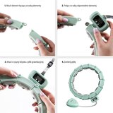  Hhm14 hula hoop zeleni magnetski s utegom + brojačem hms | shoptok.hr