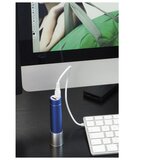  PUNJAČ ZA MOBILNE UREĐAJE ALUMINIJSKI SA SVJETLOM PLAVI * DO ISTEKA ZALIHA | Shoptok.si