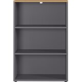Germania Antracit prirodni regal u dekoru hrasta 80x120 cm Agenda - Cijene