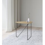 LIND DNA Kovinska klubska mizica v naravni barvi 37x44 cm Curve M Wood – | Shoptok.si
