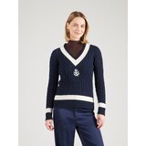 Polo Ralph Lauren Pulover 'MEREN' mornarsko plava / prljavo bijela | shoptok.hr