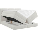 MID.YOU POSTELJA BOXSPRING 180 cm x 200 cm , les, tekstil, leseni material bela | Shoptok.si