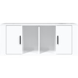 TV ormarić sjajni bijeli 100 x 35 x 40 cm od konstruiranog drva | Eponuda.com