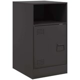 vidaXL Nočna omarica črna 34,5x39x62 cm jeklo | Shoptok.si