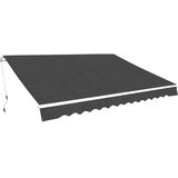  Sklopiva tenda na ručno upravljanje 500 cm antracit | shoptok.hr