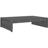  Vrtni tabure sivi 120 x 80 cm od masivne borovine | Eponuda.com