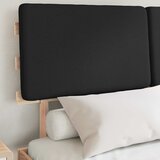  Krevetni okvir s tapiciranim uzglavljem Crna 140 x 190 cm | shoptok.hr