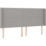  Posteljno vzglavje svetlo sivo 203x16x118/128 cm blago, (20738969) | Shoptok.si