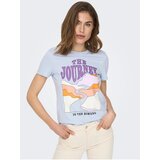 Only Light blue T-shirt Daphne - Women | Shoptok.si