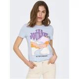 Only Light blue T-shirt Daphne - Women