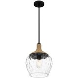  Quoizel QZ-ROYER-1P-MBK - Luster na štapu ROYER 1xE27/60W/230V, prečnik 30,2 cm | Eponuda.com