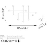 Wallity zidna vešalica samara-b, bela | ePonuda.com