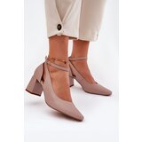 Maciejka Leather Heels On A Block Heel | Shoptok.si