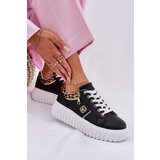 Boto Womens Sports Shoes On Platform Made Of Eco Leather Panther Black Velionna | Shoptok.si
