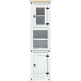  Kopalniška omarica Bela 50 x 40 x 185 cm Masivno borovo les, (5000233022) | Shoptok.si