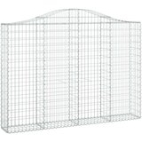 Lučne gabionske košare 2 kom 200x30x140/160cm pocinčano željezo | shoptok.hr