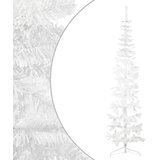  Tanka umjetna polovica božićnog drvca sa stalkom bijela 240 cm | Eponuda.ba