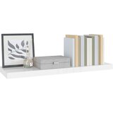  Plutajuća zidna polica visoki sjaj bijela 80x23,5x3,8 cm MDF | shoptok.hr