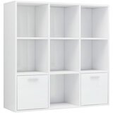 Maison Chic Knjižna omara - Knjižni regal visok sijaj bela 98x30x98 cm iverna plošča, (21726159) Cene