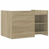  Stolić za kavu boja hrasta 80 x 50 x 50 cm konstruirano drvo | shoptok.hr